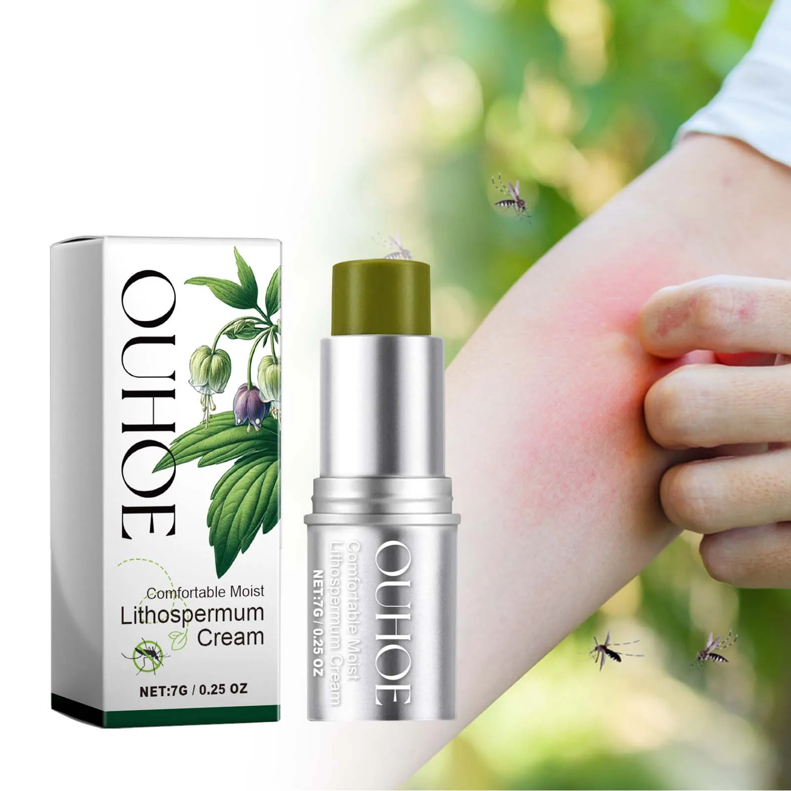 Skincare Natur E - OUHOE 퍼플 그래스 허벌 모기 기피