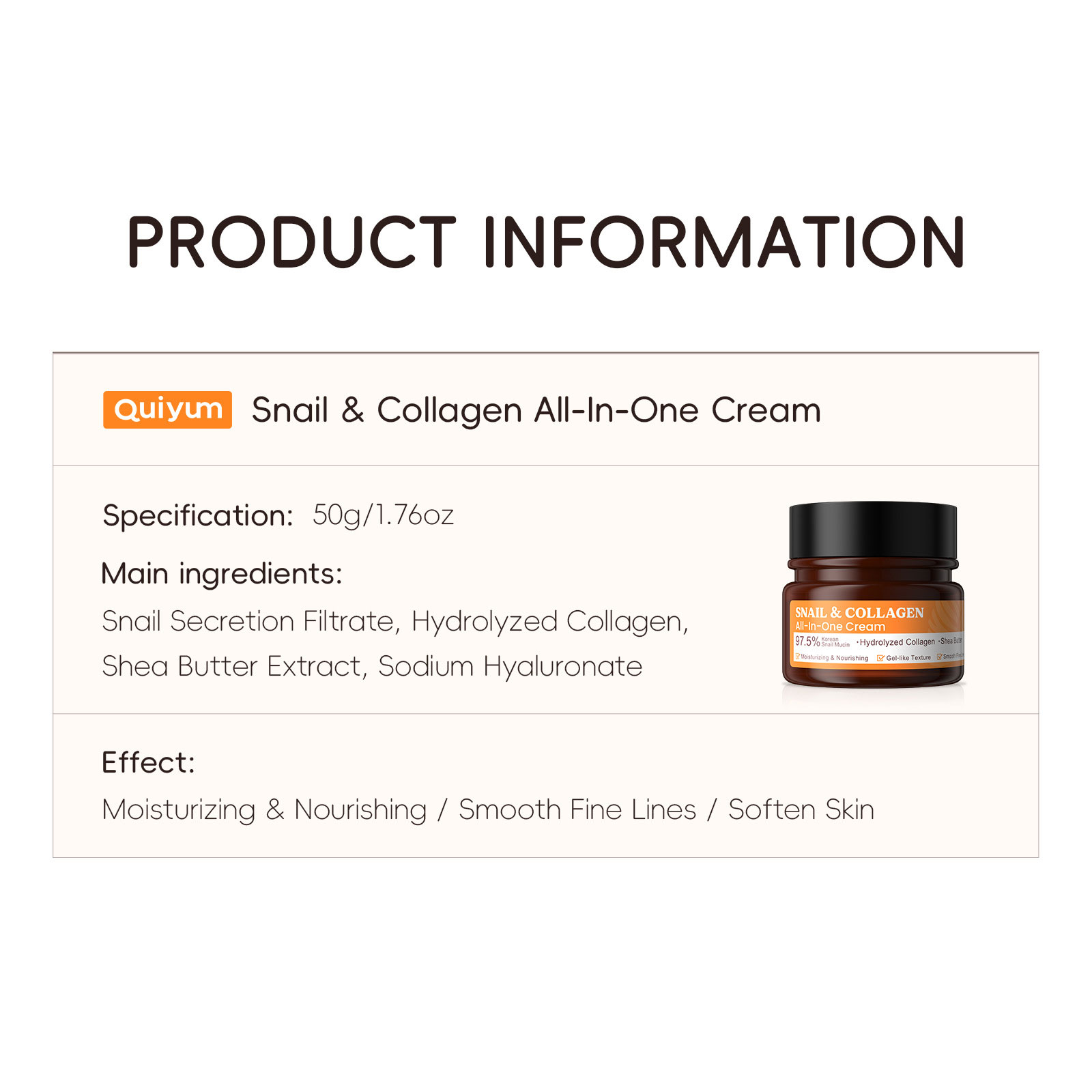 LAIKOU 네일 콜라겐 페이스 크림 젤 퍼밍 리페어, - Snail Cream Gel 리뷰 및 가격