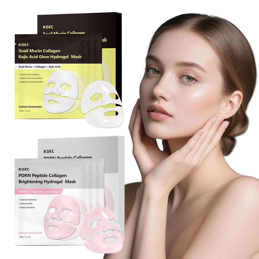 4/8개입 바이오 콜라겐 페이스 마스크 하이드로젤 오버 - Snail Cream Gel 리뷰 및 가격