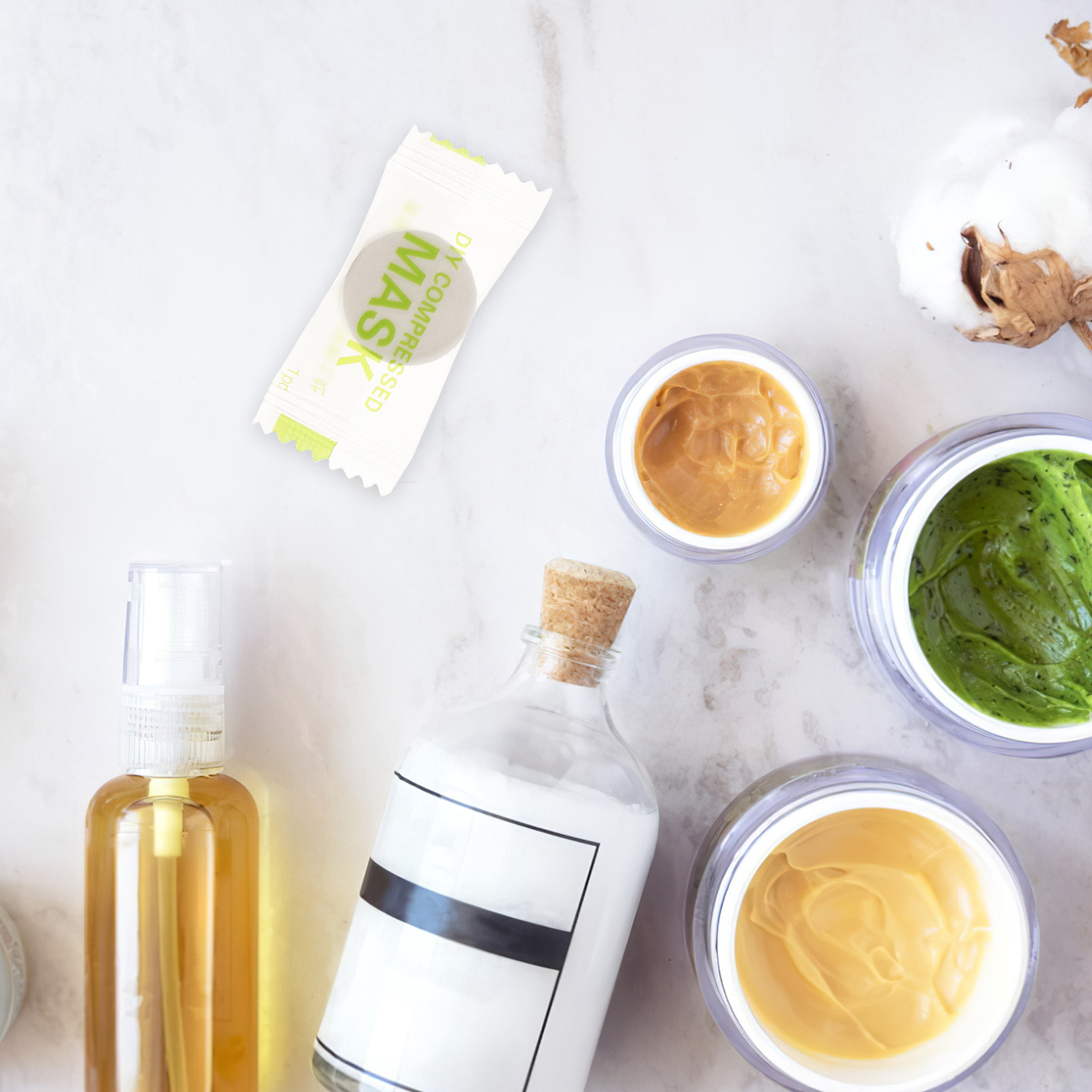 50Pcs 실크 압축 초박형 페이스 마스크 천연 스킨  - Skincare Natur E 리뷰 및 가격