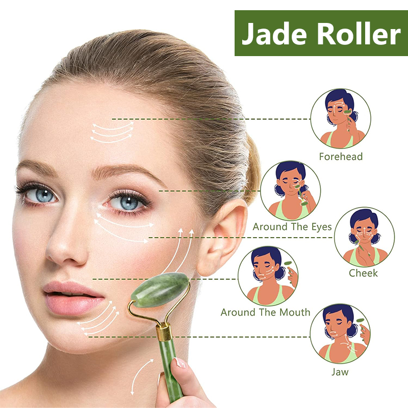 천연 옥 롤러 페이스 괄사 마사지기 페이스 롤러 리프팅 - Skincare Natur E 리뷰 및 가격