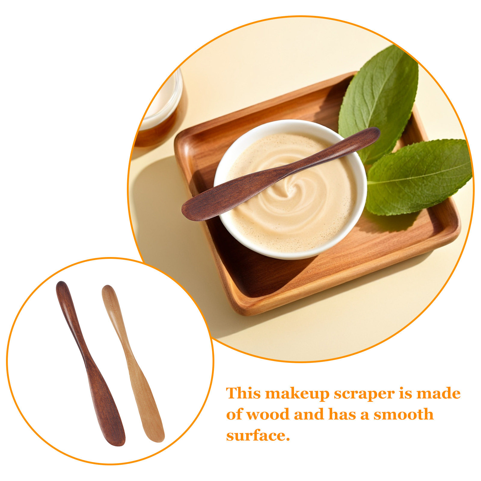 2개 세트 나무 스킨케어 스패츌라, 천연 재사용 가능  - Skincare Natur E 리뷰 및 가격